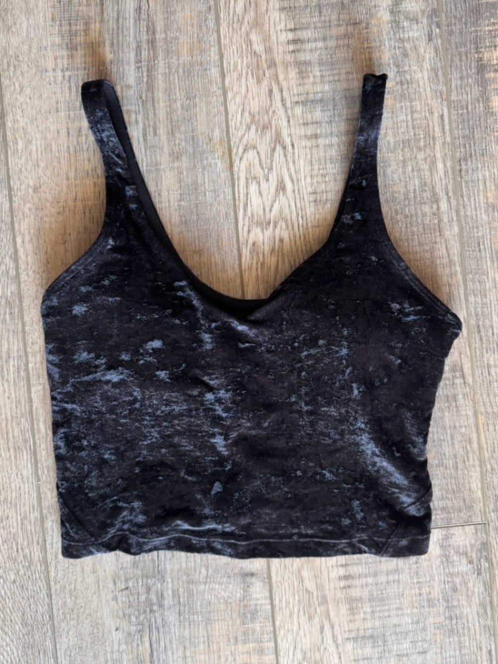 Lululemon Align Tank Crushed Velvet Black Special Edition Size 4-6 Small